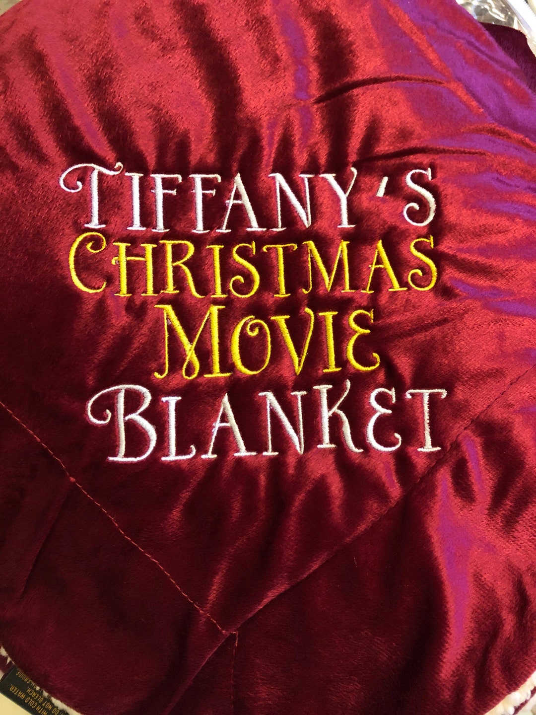 Personalized Christmas Movie Blanket Christmas Sherpa Throws Etsy