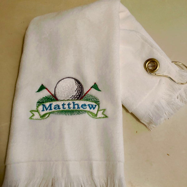 Tri Fold Golf Towel Etsy