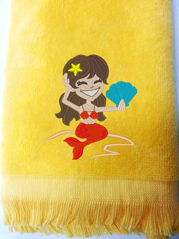 Mermaid Fingertip Towels Towels for Bathrooms Guest Towels Etsy