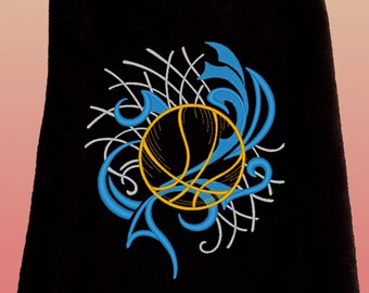 Embroidered Basketball Towel: Custom Sports Gift, Monogrammed Towel