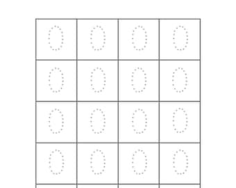 Hojas de trabajo para rastrear números de animales marinos (0-4)