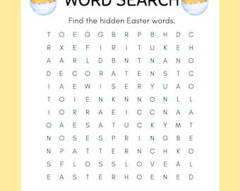 Sopa de letras de Pascua