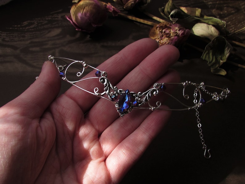 elven diadem elven jewelery wedding diadem wire diadem Diadem Chibiusa elf circlet elven tiara