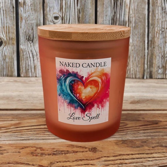 Love Spell Candle: Peach, Cherry Blossom & Vanilla - Soy Coconut Wax