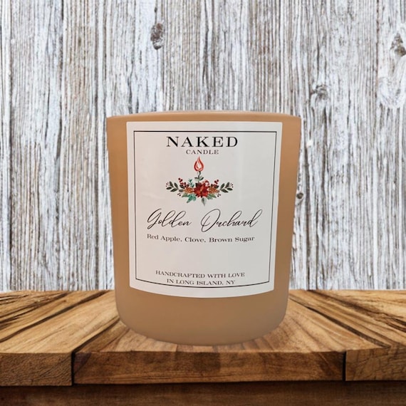 Golden Orchard All Natural Soy Coconut Blend Woodwick Candle Apple Clove Brown Sugar 12oz, Holiday Scents