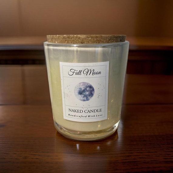Full Moon All Natural Soy Coconut Blend Woodwick Candle Nag Champa 12oz with Lid