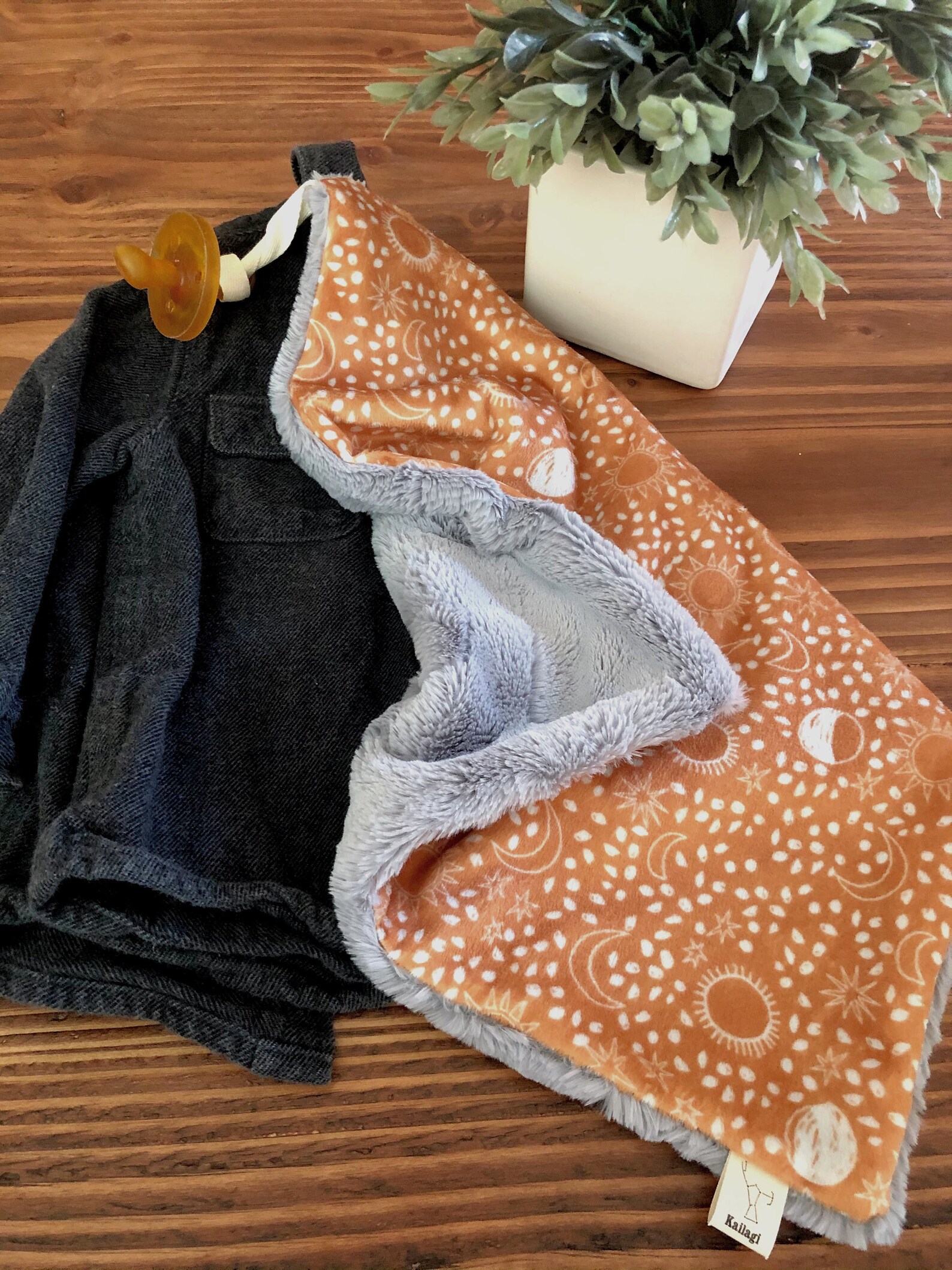 Pacifier Lovey Minky Binky Blanket Security Blanket Etsy