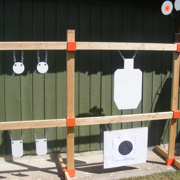 Professional Gun and Rifle Range Target Stands- Pistol Rack Corner Connectors