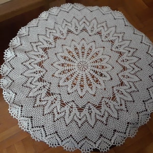 Hand made crochet doily