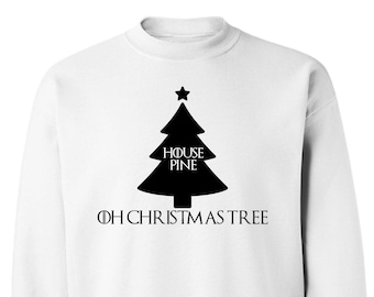 Game of Thrones TV Show Inspired House Pine Ugly Christmas Holiday Sweater