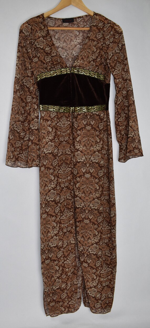 Vintage Sole Mio 1990s bohemian boho top robe loo… - image 2