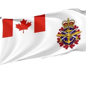 Canadian Forces Flag, Unique Design Flags, High Quality Materials, Various Sizes with Brass Eyelets, Garden Flags