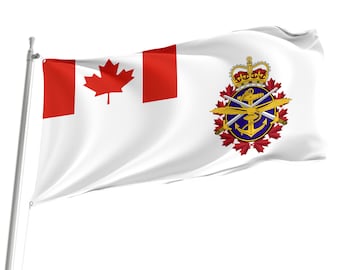Vlag van Canadian Forces voor gebruik binnen en buiten, premium polyester, gemaakt in Europa, meerdere maten beschikbaar