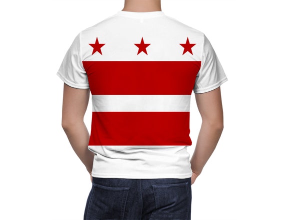 American flag top shirt washington monument