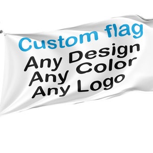 Drapeau d&#39;extérieur personnalisé : logo, texte ou image personnalisés