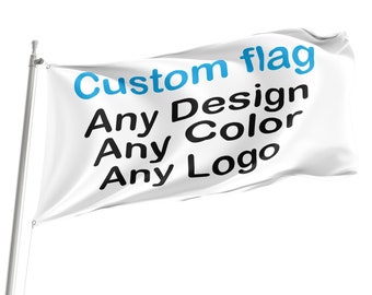 Custom Outdoor Flag: Personalized Logo, Text, or Image