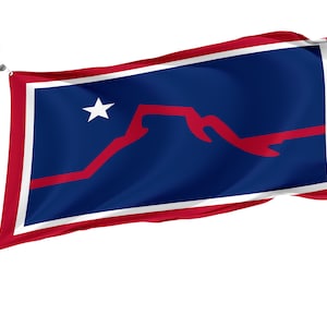 Powell Wyoming Flagge: Einzigartiges Design mit Messingösen