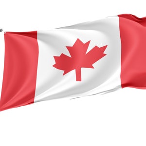 Bandiera canadese: poliestere resistente ai raggi UV con occhielli in ottone