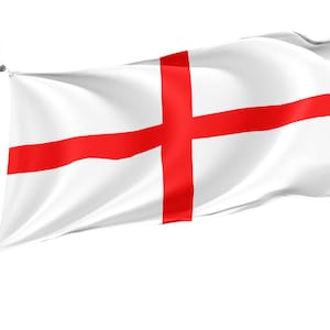 Flagge von England : Wetterfestes Polyester mit Messingösen