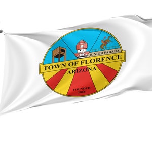 Florence Arizona Flag: Unique Design with Brass Eyelets