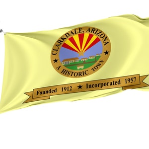 Clarkdale Arizona Flag: Unique Design, UV Resistant, Various Sizes