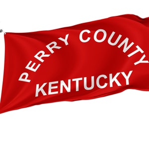 Perry County Kentucky Flagge: Einzigartiges Design, UV-beständig, Innen- und Außenbereich