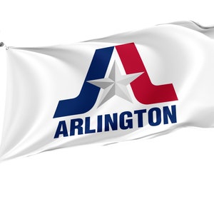 Flag of Arlington, Texas, Unique Design Flags, High Quality Materials, Various Sizes with Brass Eyelets, Made in EU