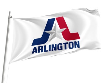 Vlag van Arlington, Texas, VS, premium polyester binnenvlag, gemaakt in Europa, meerdere maten beschikbaar