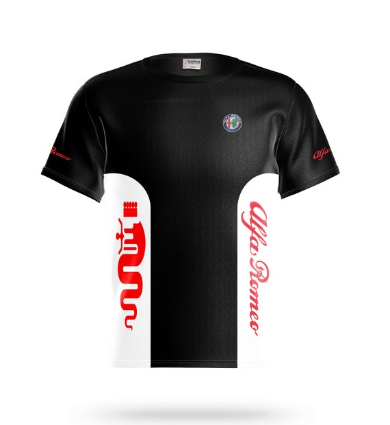 Alfa Romeo Racing Men S T Shirt Car Logo Short Sleeve Cool Etsy