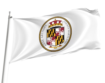 Vlag van Anne Arundel County, Maryland: uv-bestendig polyester, messing oogjes
