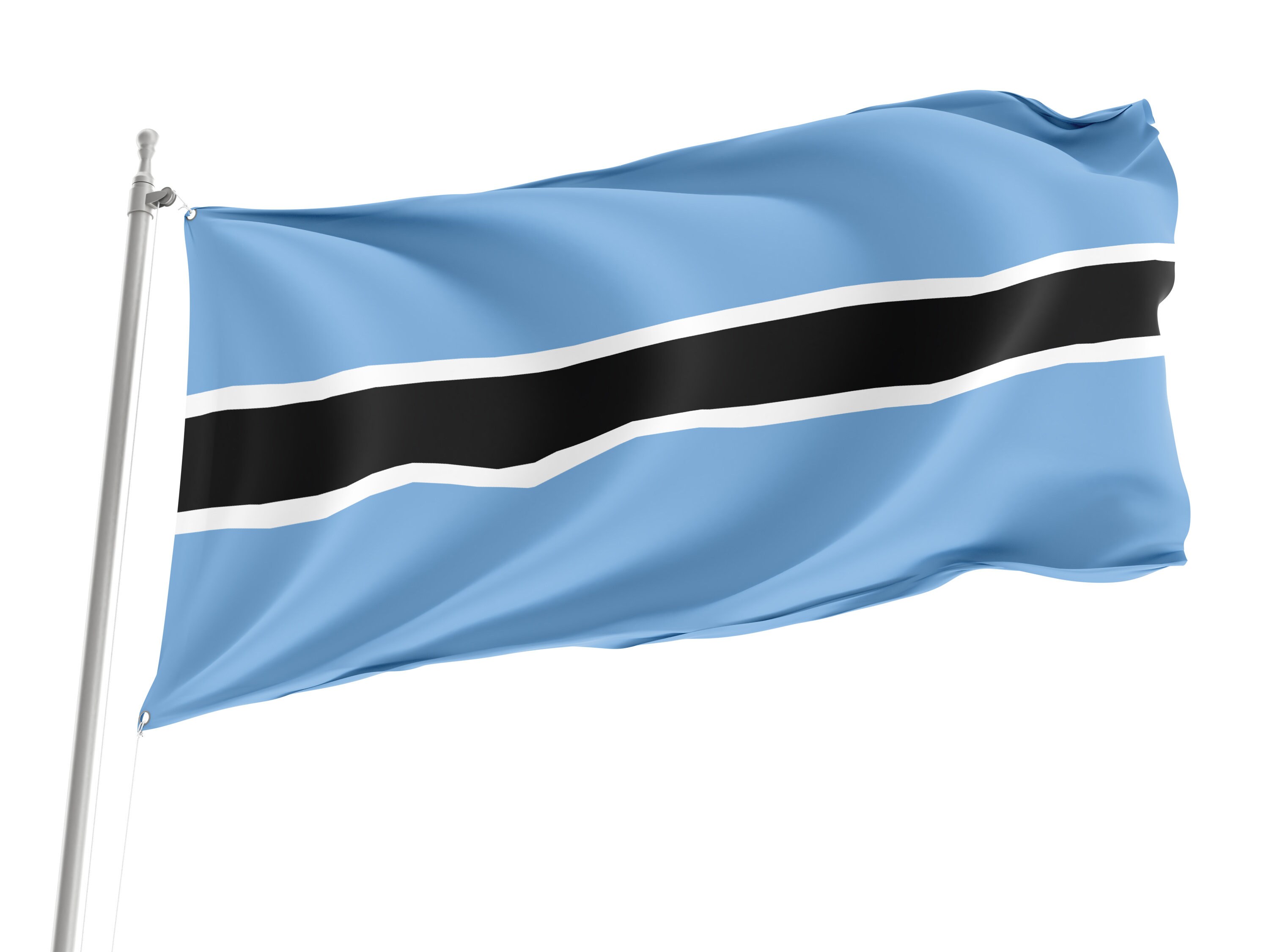 Flag of Botswana, Unique Design Flags, High Quality Materials, Various Sizes with Brass Eyelets, Made in EU