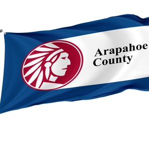 Arapahoe County Colorado Flag: UV Resistant Polyester with Brass Eyelets