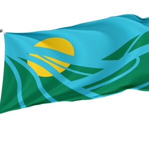 Flag of Walla Walla, Washington, United States, Unique Design Flags, High Quality Materials, Various Sizes with Brass Eyelets, Made in EU