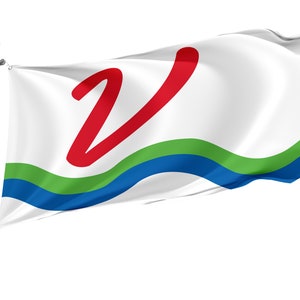 Flag of Vermillion, South Dakota, United States, Unique Design Flags, High Quality Materials, Various Sizes with Brass Eyelets, Made in EU