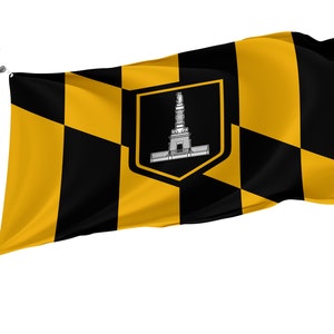 Baltimore Maryland Flag: Unique Design with Brass Eyelets