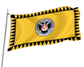 Servische vlag Vojvodina 1848: uniek ontwerp, messing oogjes