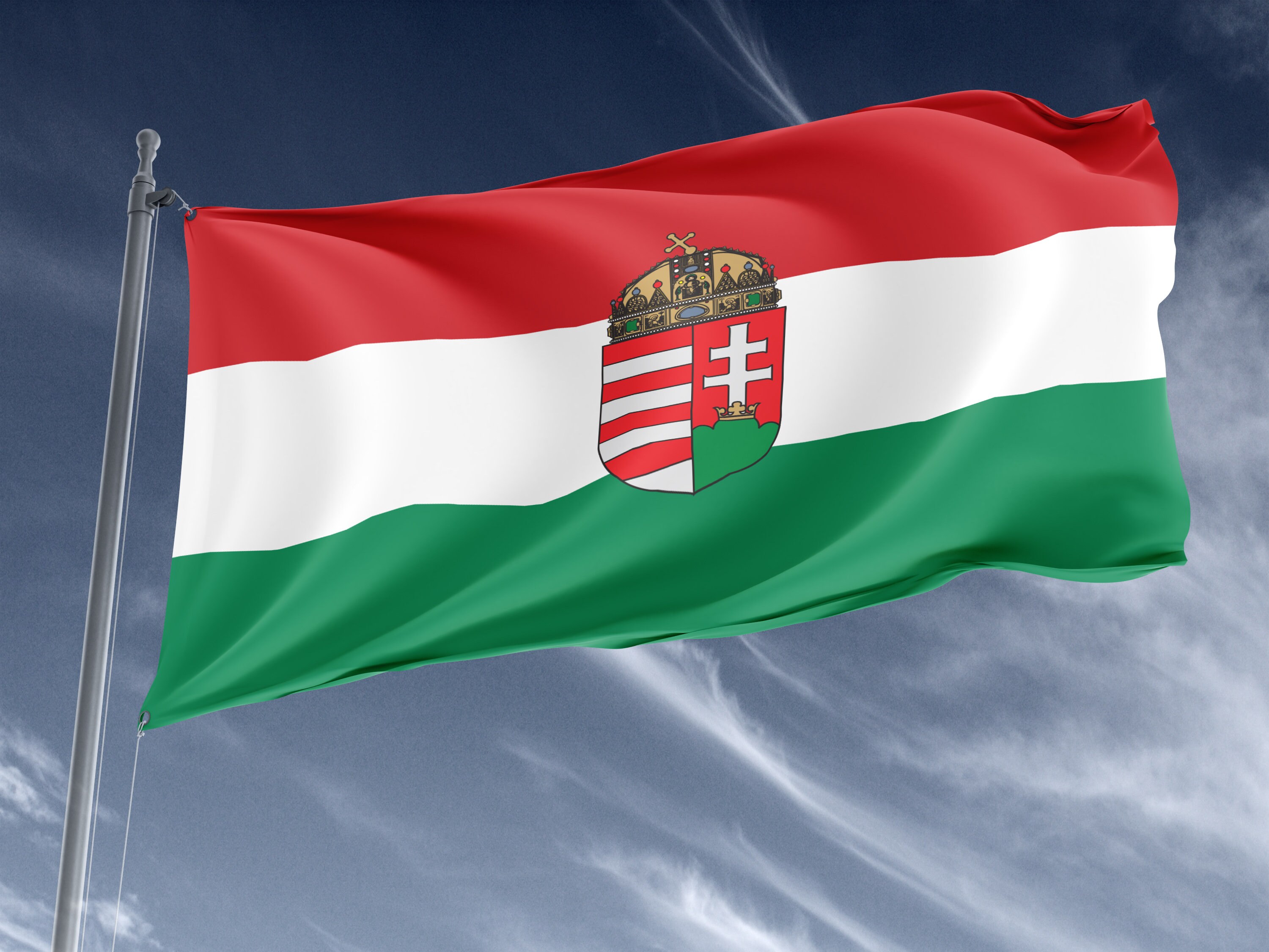 3x5 FT Hungary Flag - Republic Of Eastern Bloc Design, Polyester With Brass Grommets