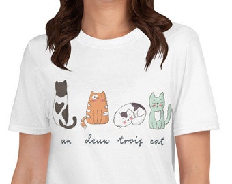 Funny Cats T-Shirt: French Cat Lover Gift