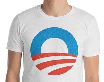 Distressed Obama Logo Shirt: Vintage Retro Design