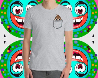 Poop in my pocket Funny emoji T-Shirt