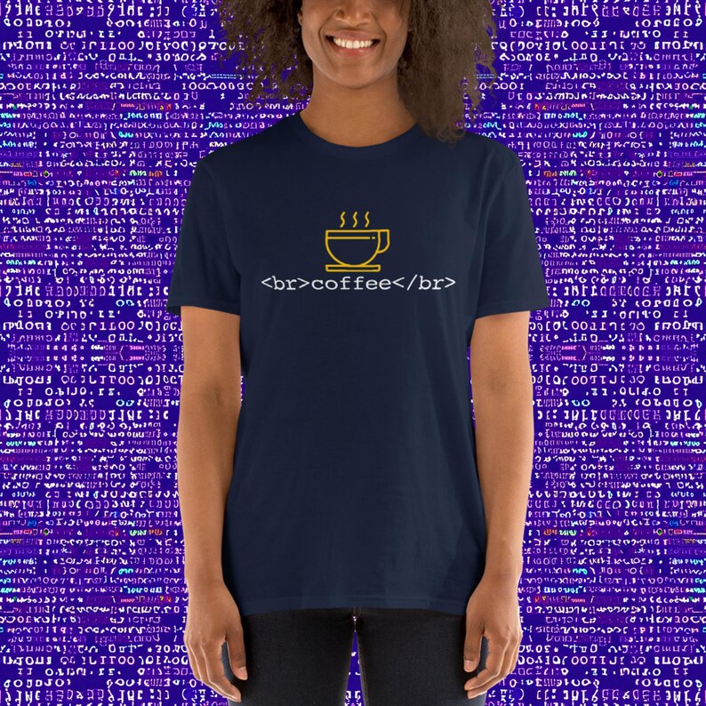 Kaffeepause | Html-Codierung | Geek T-Shirt Bild 2