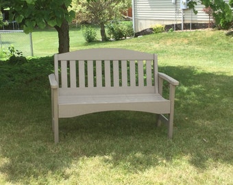 48" Garden Bench - Recycled Plastic Lumber