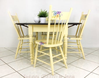 Kitchen table and chairs | Etsy Kitchen table and chairs | Etsy