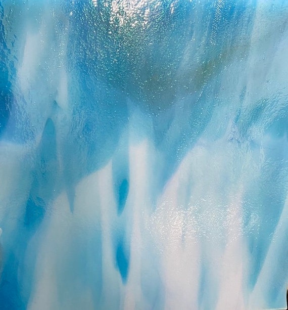 Youghiogheny Blue Skies 96 COE 10” X 6” (Y96-6616 M) Stained