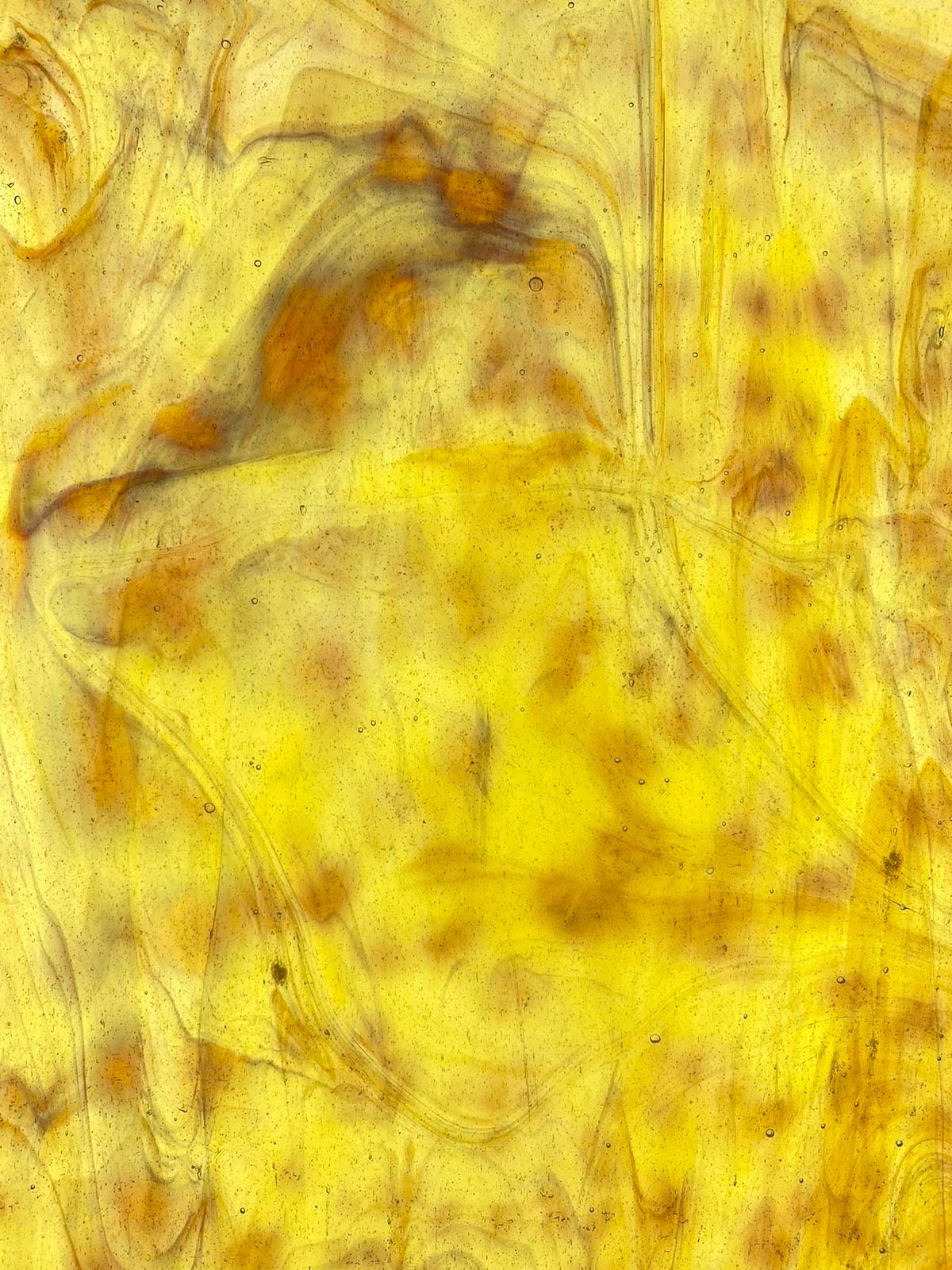 Stained Glass Sheet 8 X 6 Youghiogheny Yellow & Amber Mottled Etsy