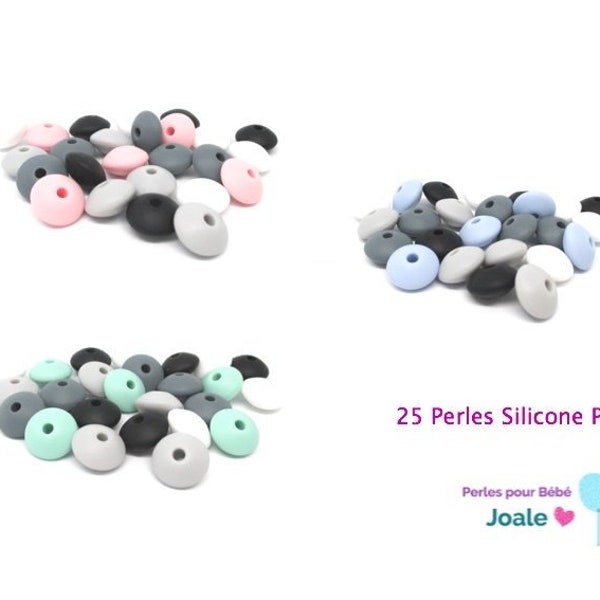 25 Perles Silicone Plates