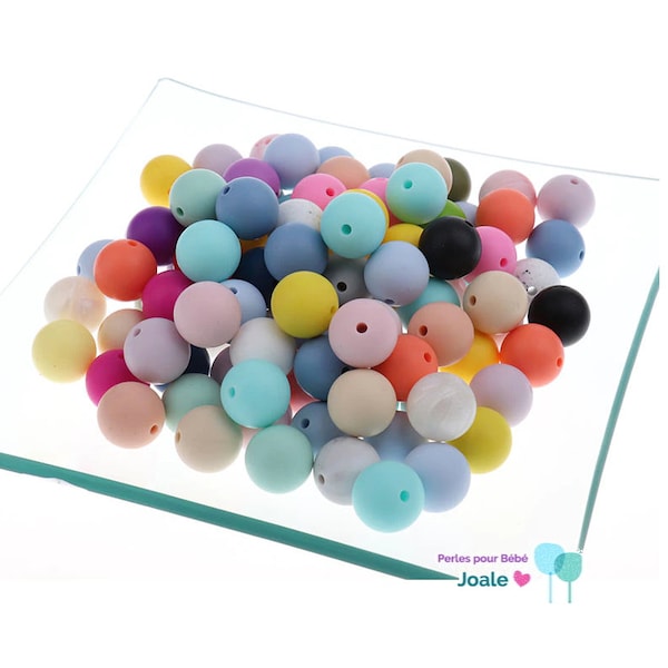 10 Perles Silicone 12mm