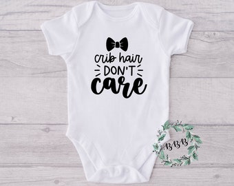 Crib Hair Don\u2019t Care Onesies\u00ae Custom Onesies\u00ae Baby Baby shower gift