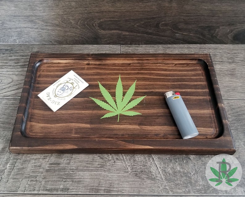 Stoner Gift Set Wood Rolling Tray and Wood Stash Box Set Etsy