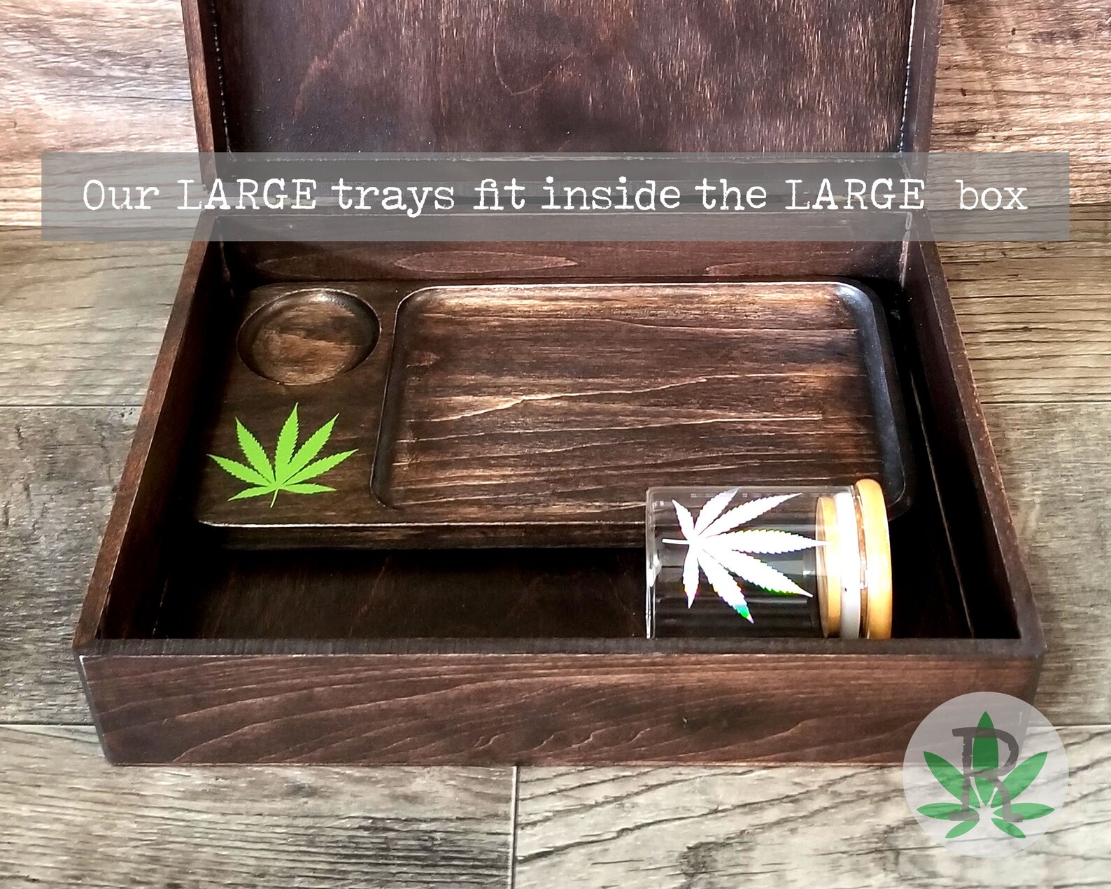Cannabis Strain Wood Rolling Tray Marijuana Kush Tray Etsy